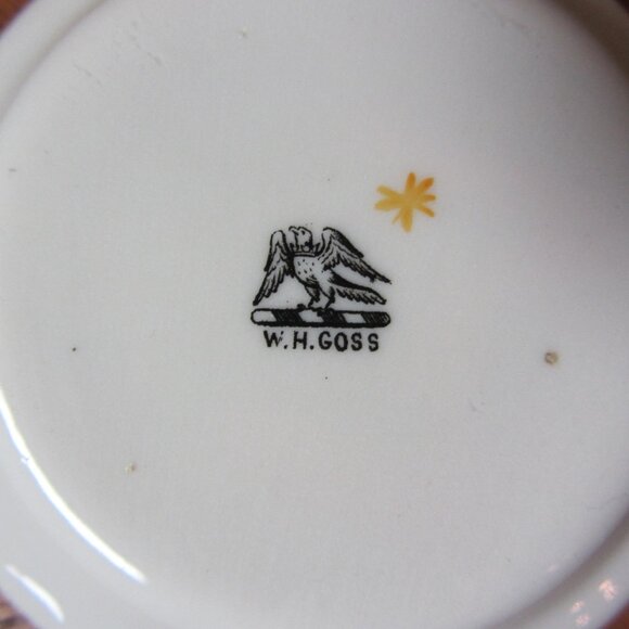 W.H. Goss crested heraldry china vintage Lydford plate (GC053 Grace) - Picture 5 of 5